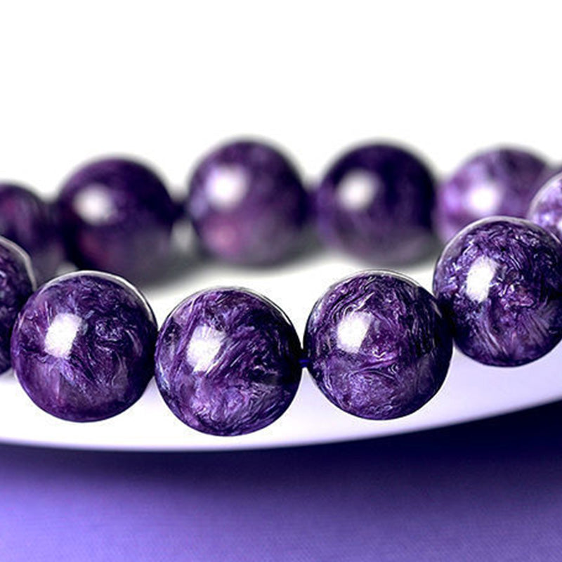 Buddha Stones Natural Amethyst Crystal Meditation Balance Bracelet