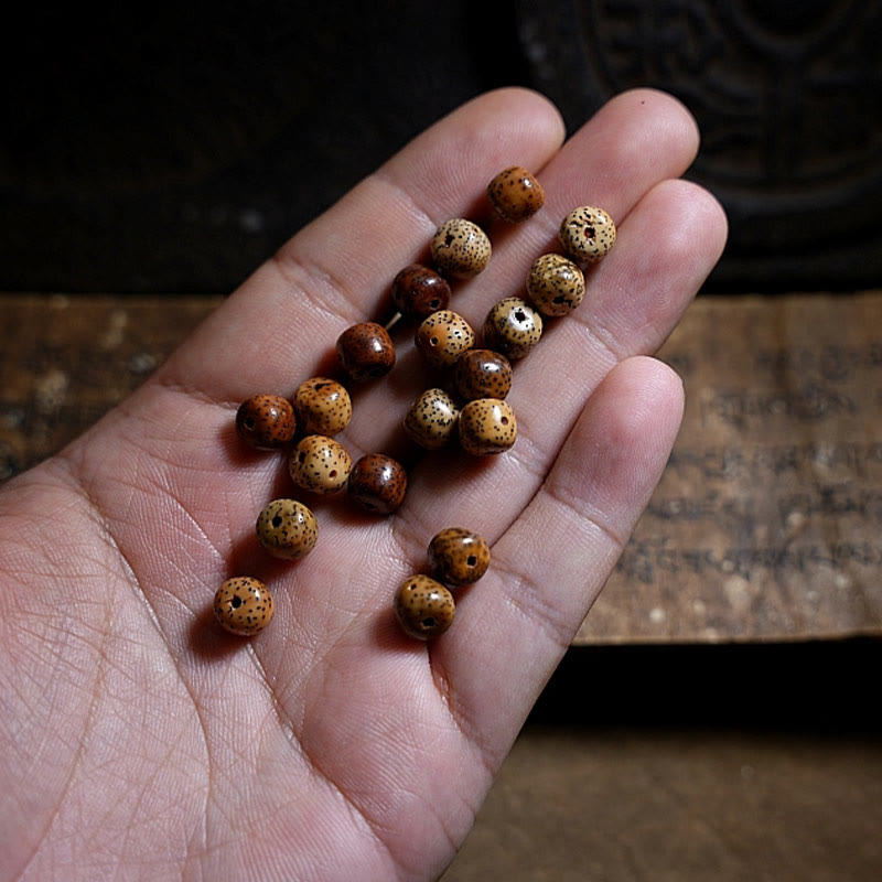 Buddha Stones Tibetan Bodhi Seed Amber Dzi Bead Agate Zakiram Goddess of Wealth Beads Triple Wrap Bracelet