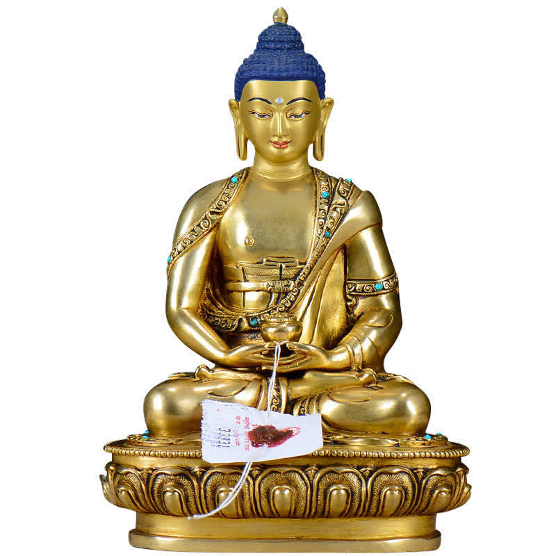 Buddha Shakyamuni Compassion Copper Statue Decoration