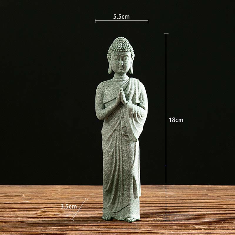 Tibetan Meditation Contemplation Buddha Serenity Compassion Statue Figurine Decoration