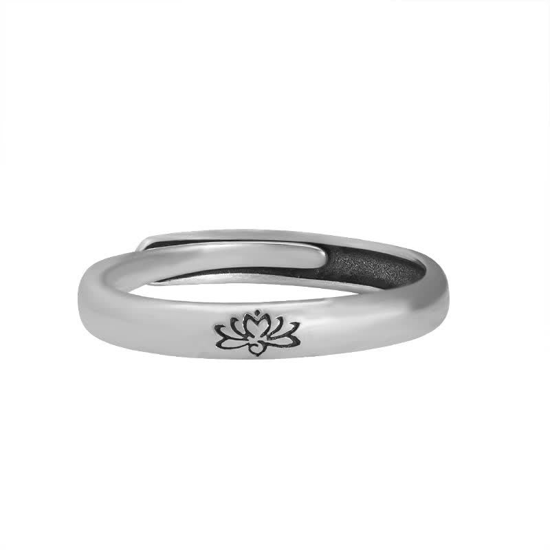 925 Sterling Silver Lotus Flower Enlightenment Ring