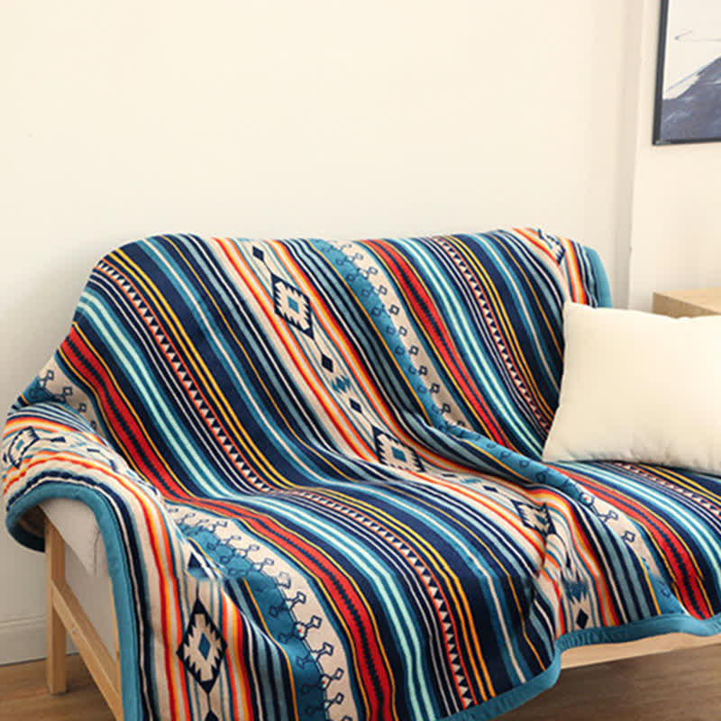 Geometric Warm Soft Bed Throw Blanket