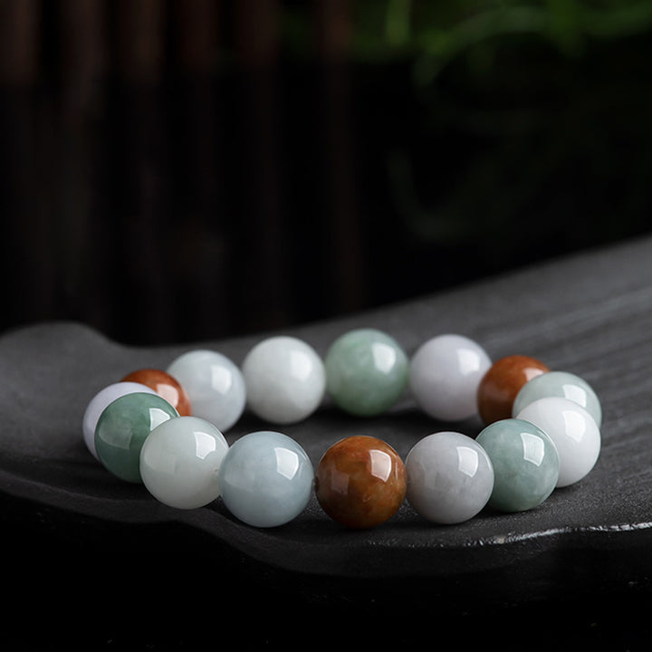 Buddha Stones Natural Jade Healing Protection Bracelet