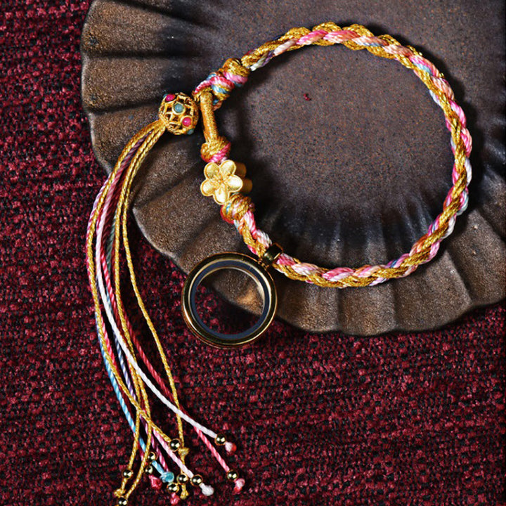 Buddha Stones Tibetan Handmade Luck Colorful String Single Double Wrap Braided Bracelet