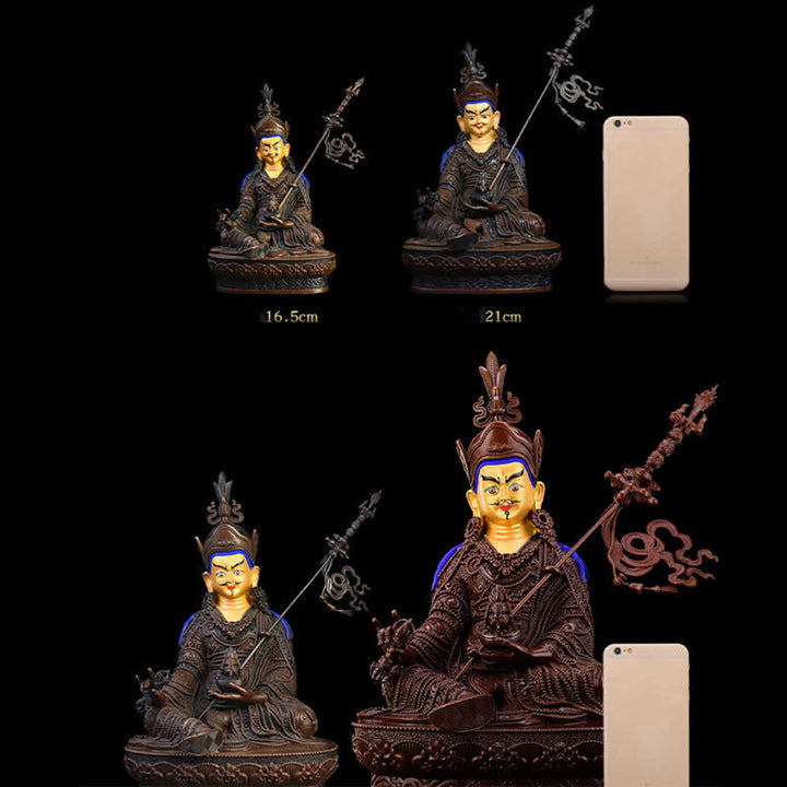 Padmasambhava Buddha Figurine Serenity Copper Statue Home Decoration