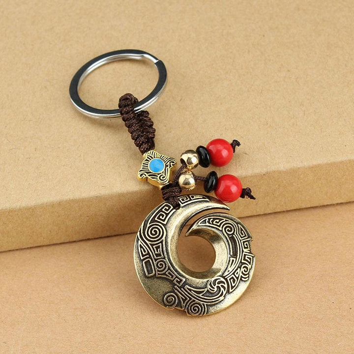 Good Luck Fortune Copper Wealth Key Chain