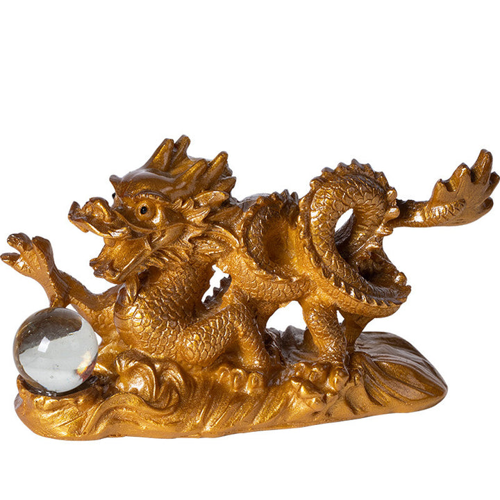 Buddha Stones Year Of The Dragon Color Changing Resin Luck Success Tea Pet Home Figurine Decoration