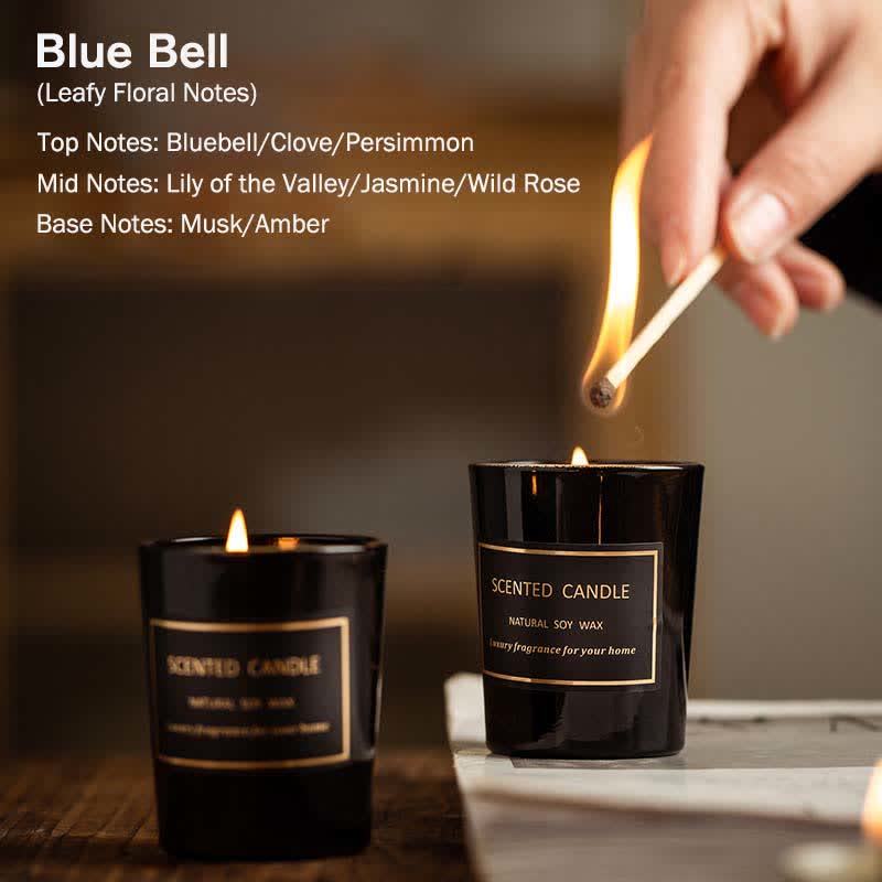 Blue Bell Pear Freesia Fragrance Meditation Prayer Scented Aromatherapy Soy Wax Candle