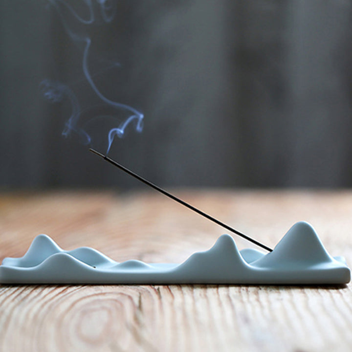 Buddha Stones Mountain Cloud Meditation Balance Incense Holder