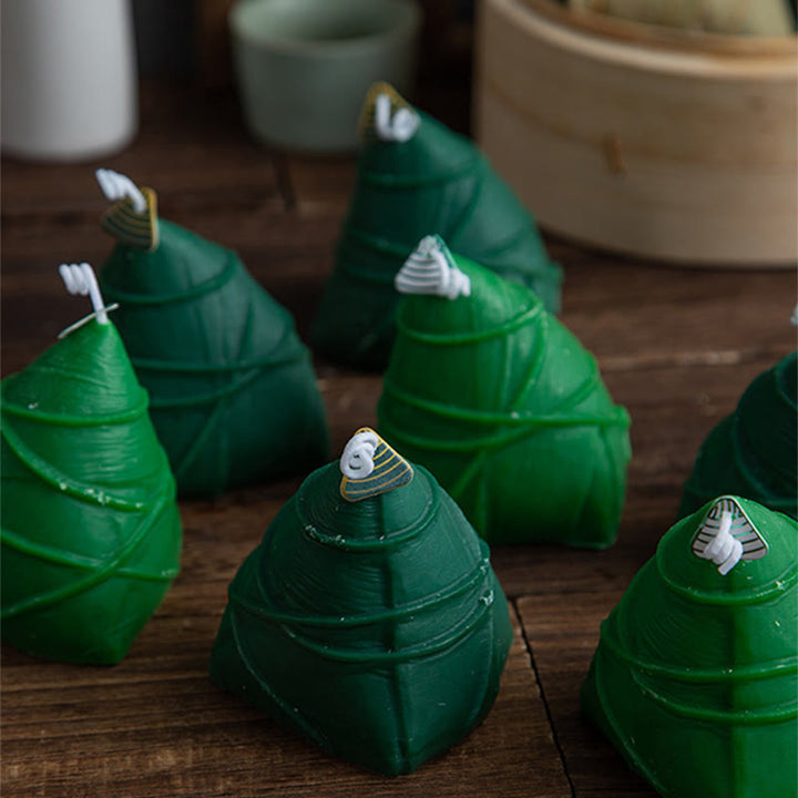 Buddha Stones Dragon Boat Festival Zongzi Pattern Scented Candle Gift For Family Friends