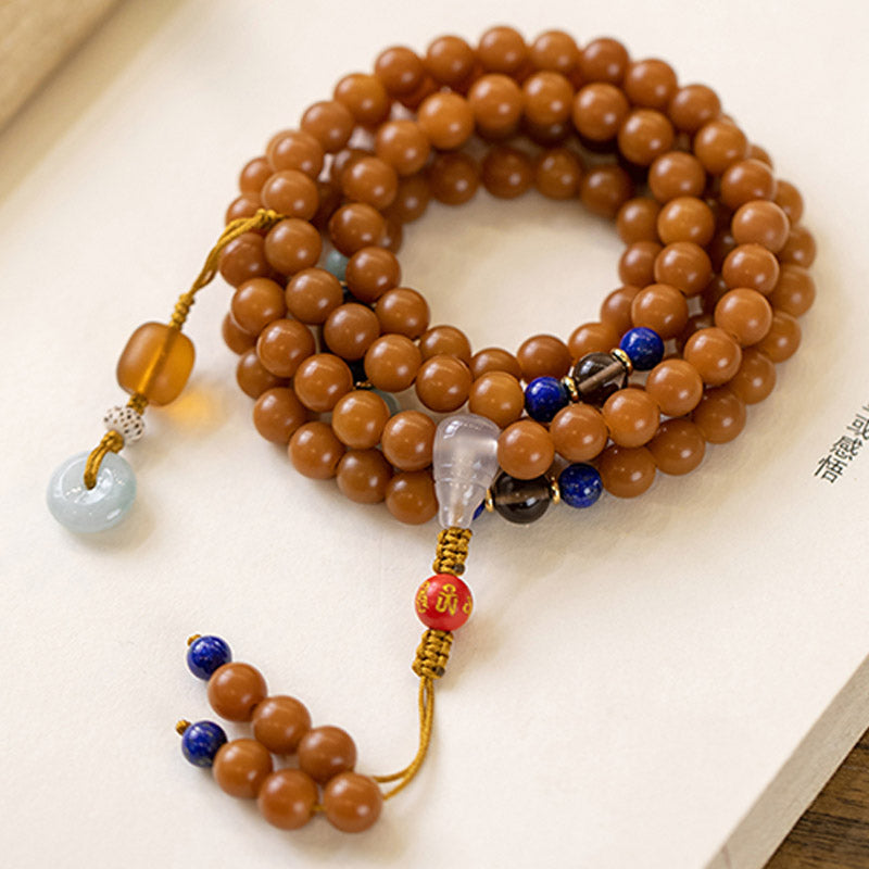 108 Beads Bodhi Seed Blessing Meditation Bracelet Mala