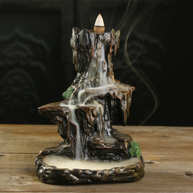 Waterfall Backflow Incense Burner Mountain Tower Incense Holders