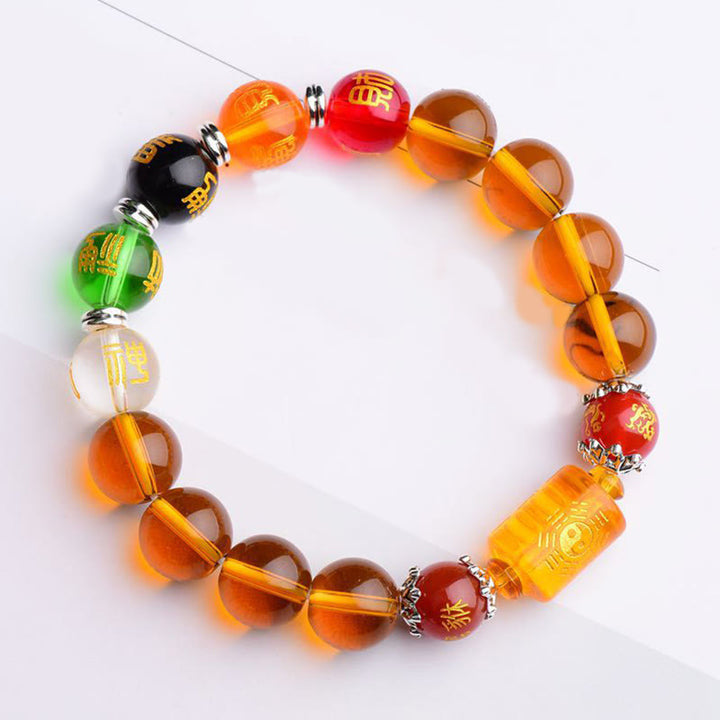 Buddha Stones Natural Citrine Fortune Happiness Bracelet