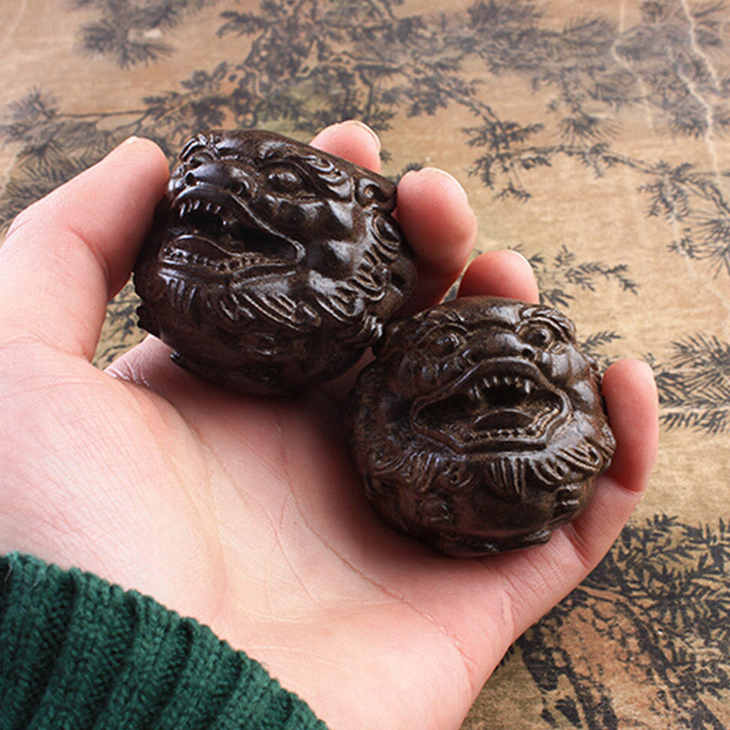 Vietnam Agarwood 2Pcs PiXiu Peace Strength Decoration