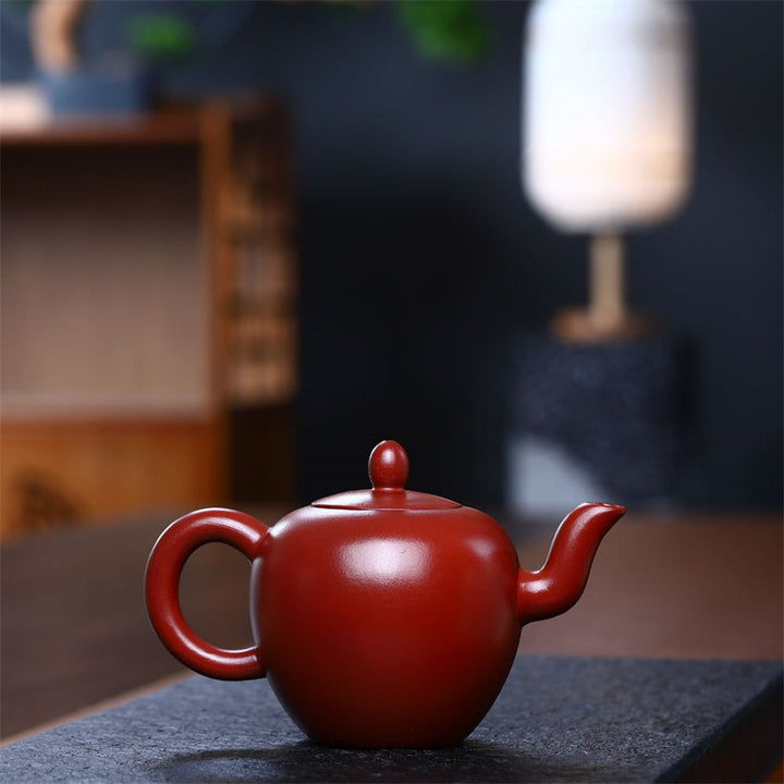 Buddha Stones Yixing Semi-handmade Brown Purple Clay Kung Fu Teapot 200ml