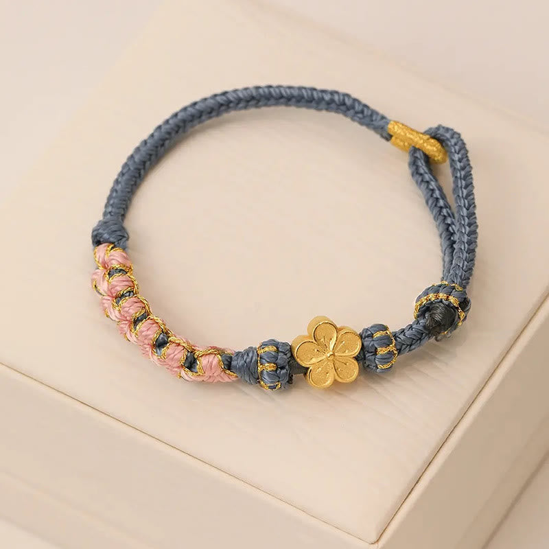 Peach Blossom Design Wealth String Bracelet