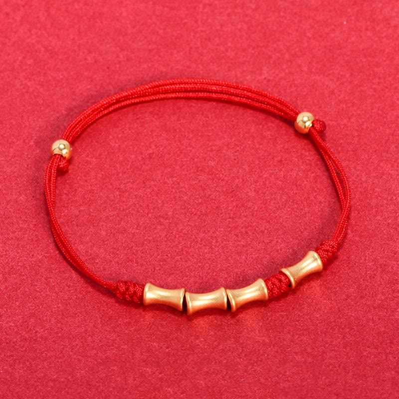 Buddha Stones 925 Sterling Silver Bamboo Design Protection Luck Braided Bracelet