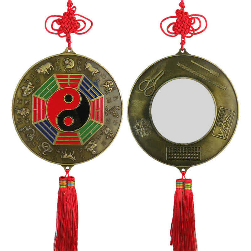 Feng Shui Bagua Map Chinese Knotting Harmony Energy Map Mirror