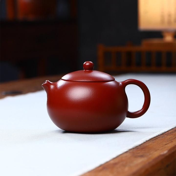 Buddha Stones Vintage Xishi Teapot Purple Clay Kung Fu Teapot 240ml